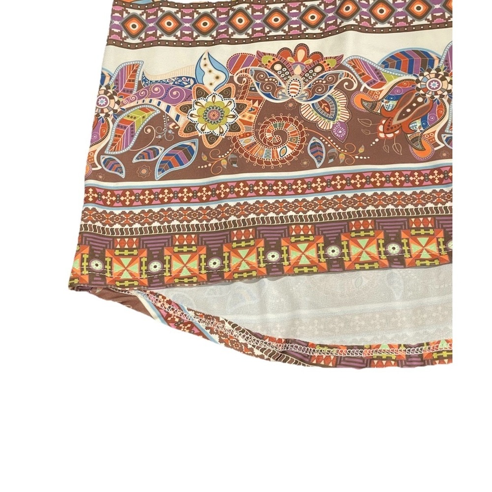 NWT Vanessa Scott Tank Top Chic Paisley Pattern Bohemian Basic Art Italy SIZE S - Picture 3 of 13